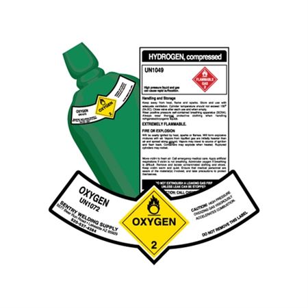 Stock Cylinder Decals - Anhydrous Ammonia - UN1005